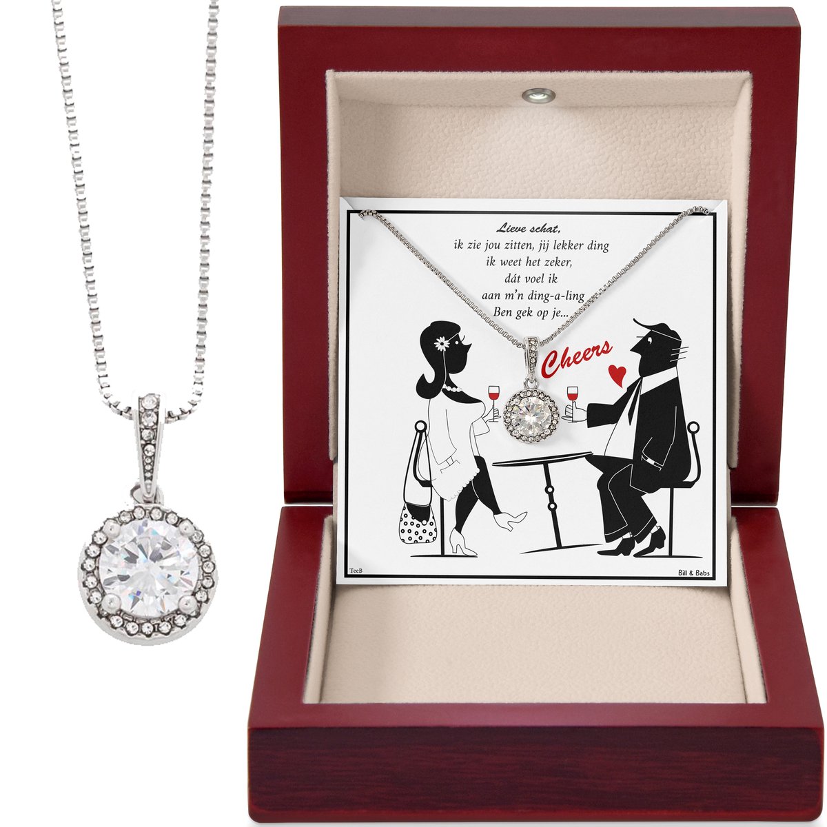 TINGN Letterketting dames meisjes - 14 karaat vergulde ketting meisje CZ hart hanger ketting dames meisjes ketting met letters hart ketting dames tieners meisjes geschenken voor vrouwen meisjes
