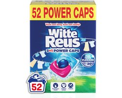 Witte Reus Power Caps - Wascapsules - Witte Was - Voordeelverpakking - 2 x 26 Wasbeurten