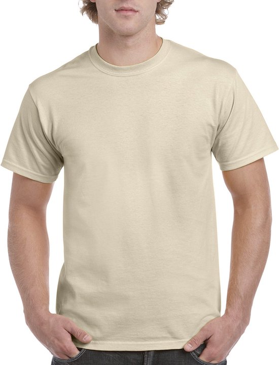 T-shirt met ronde hals 'Ultra Cotton' Gildan Sand - M