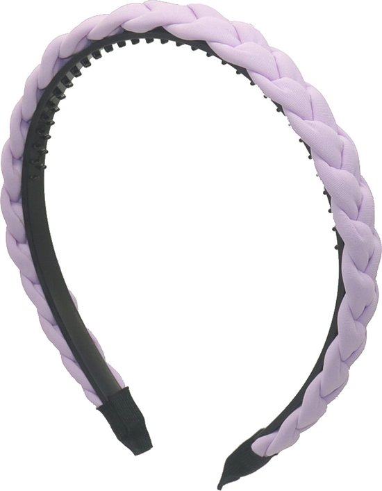 Haarband Gevlochten - Diadeem - 1,8 cm - Paars