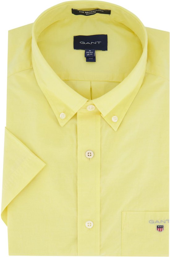 Gant chemise casual manches courtes jaune