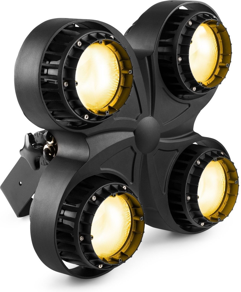 Stage blinder - BeamZ SB420IP - 4x 100W COB LED blinder warm wit / amber met tungsten mode - IP65