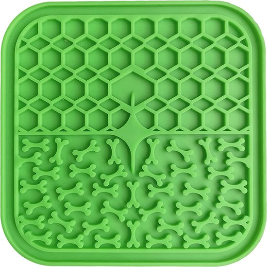 Likmat voor honden - likmat voor katten | Ronde roterende hondenlikmat | Interactieve langzame voeder kat likmat | langzaam voedende kattenkommen | Leuke puzzel voedselbak anti-braken kattenspeelgoed