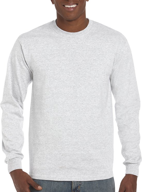 T-shirt met lange mouwen 'Ultra Cotton' Ash Grey - XL
