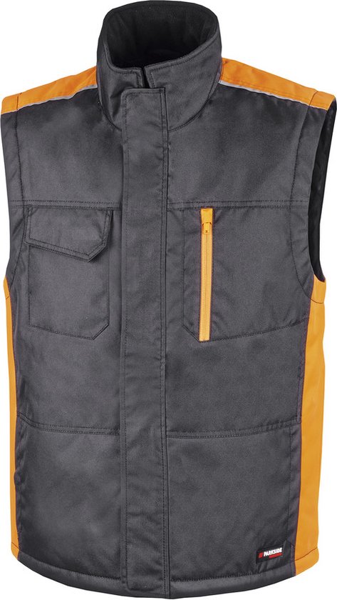 Parkside Performance - Bodywarmer - Maat: XL (56/58) - Kleur: Zwart - Kenmerk: Reflecterende Details - Waterafstotend bovenmateriaal - Met milieuvriendelijke impregnering - Met praktische zakken voor gereedschap, mobiel enz.