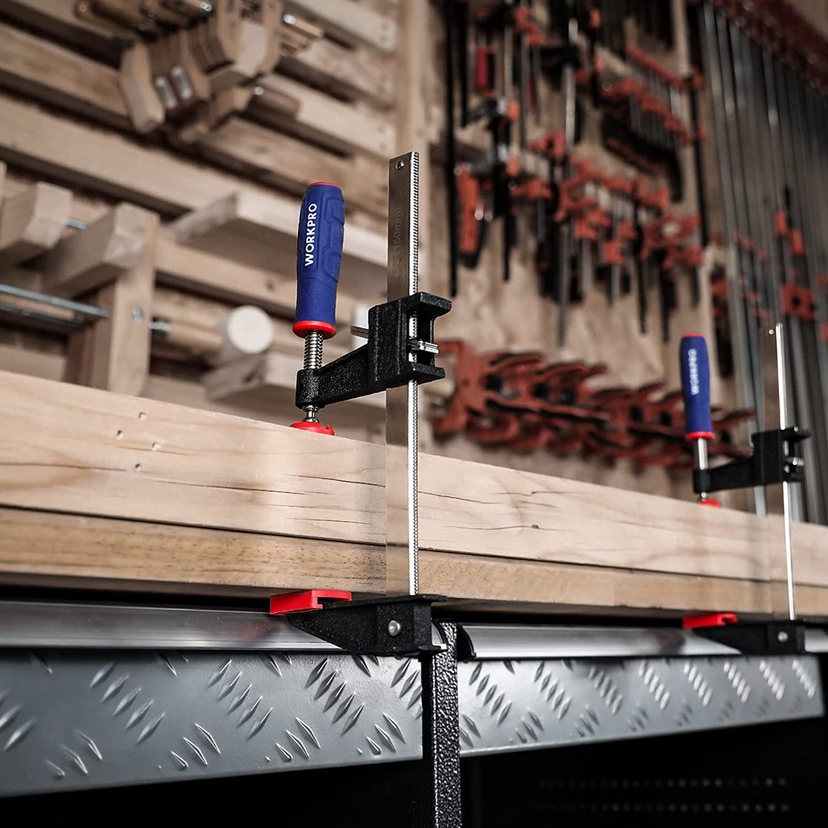 Lot De 4 Serre-joints à Une Main 152mm Force De Serrage 80 Kg