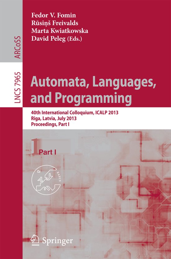 Automata, Languages, and Programming - cover