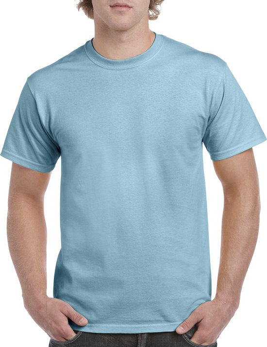 T-shirt met ronde hals 'Heavy Cotton' merk Gildan Sky Blue - XL