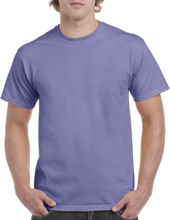T-shirt met ronde hals 'Heavy Cotton' merk Gildan Violet - M