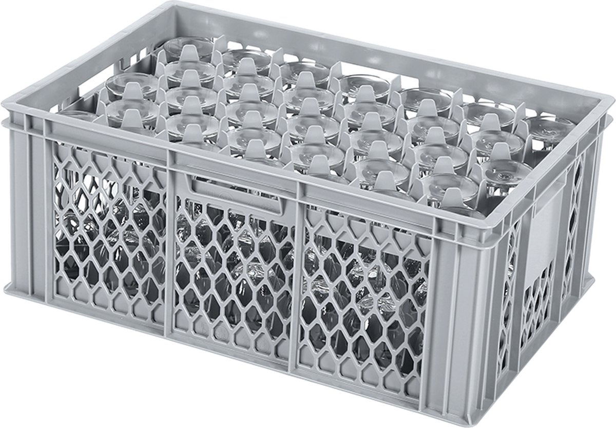 Glaskrat - Glazenkrat voor 33 glazen - max. glashoogte 222 mm - max. Ø 75mm