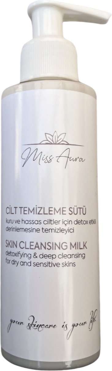 Miss Aura - Skin Cleansing milk 150ML - gezichtsreinigingsmelk - droge en gevoelige huid