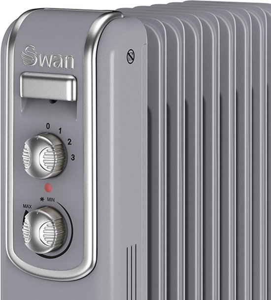 De'Longhi Serie Nano TRNS0505M Elektrische olieradiator, 5 elementen, lange warmte, intuïtieve handgrepen, voor ruimtes tot 15 m³, geluidsarm, 500 watt, handgreep en voeten, wit