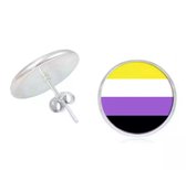 Akyol - Pride Oorbellen -LGBT OORBELLEN - GAYPRIDE OORBELLEN -regenboog oorbellen - Regenboog - Pride - Oorbellen - Gay - lesbian - trans - cadeau - lgbtq oorbellen - feestdag - verassing - respect - non binary | gelijk | lgbt