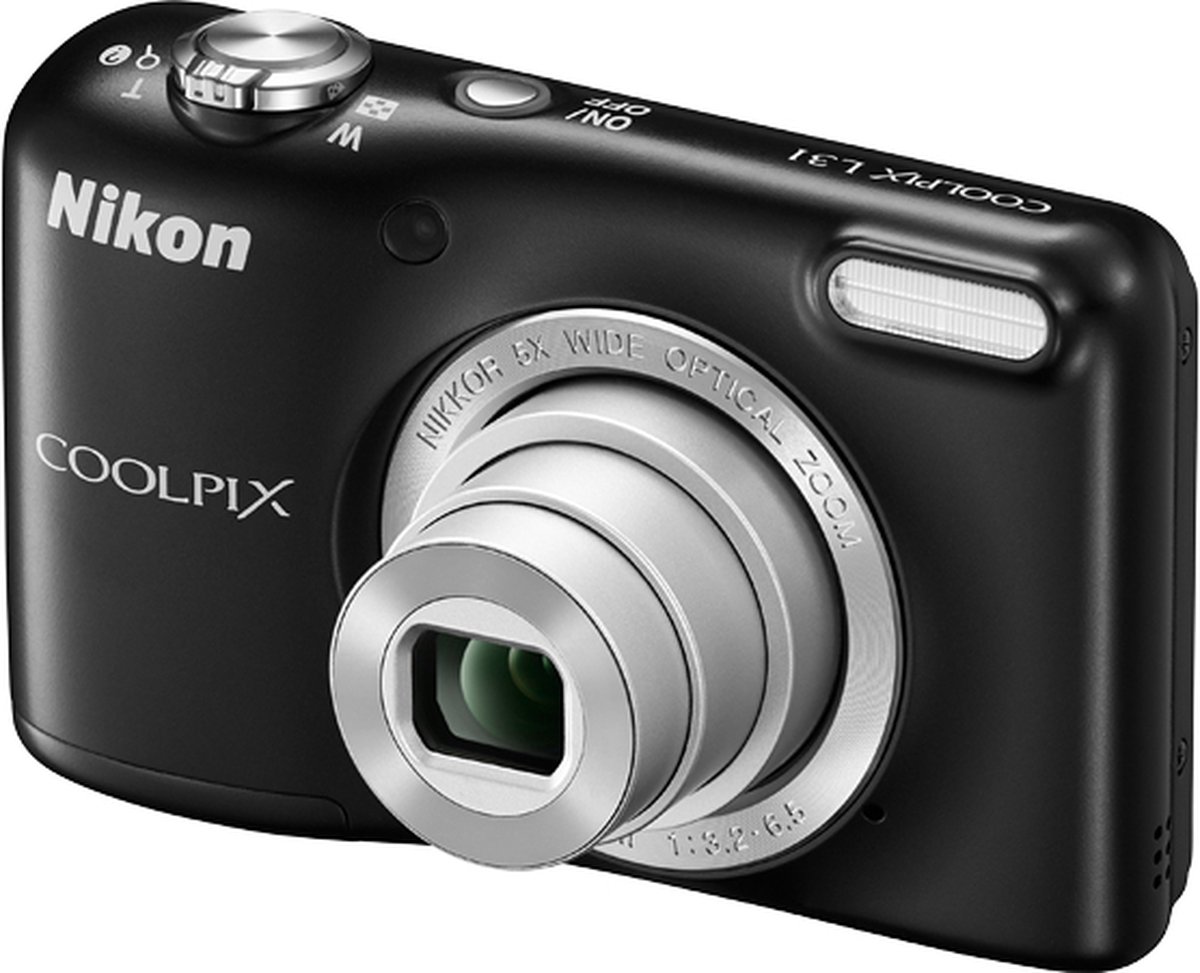Nikon COOLPIX L31 Compactcamera 16.1MP 1/2.3'' CCD 4608 x 3456Pixels Zwart  | bol