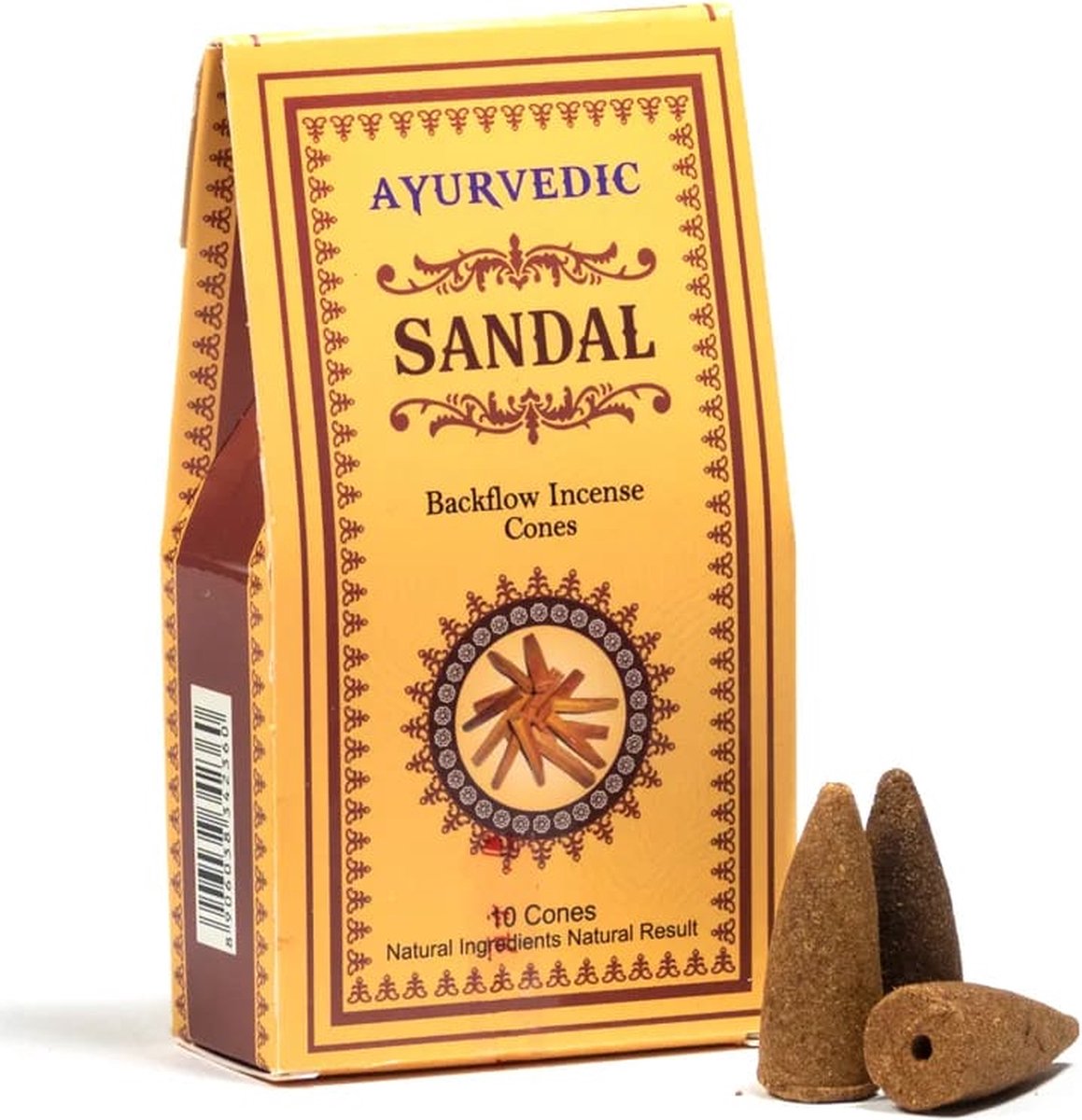Goedkoopste Ayurvedische backflow Sandelhout wierrookkegels (2 pakjes
