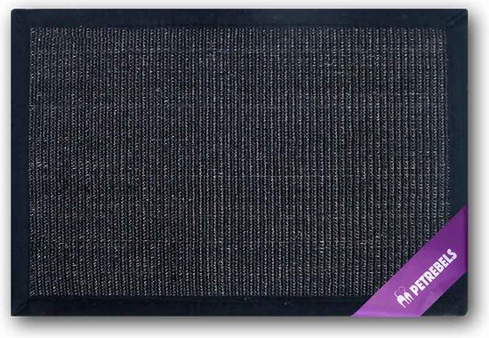 Petrebels Mastermat 80 katten krabmat - Zwart - 80 x 50 cm - zeer sterk