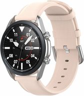 By Qubix - 20mm - Garmin Approach S12 - S40 - S42 - Classic leren bandje - Roze - Garmin bandje