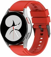 By Qubix - 20mm - Garmin Approach S12 - S40 - S42 - Siliconen gesp bandje - Rood - Garmin bandje