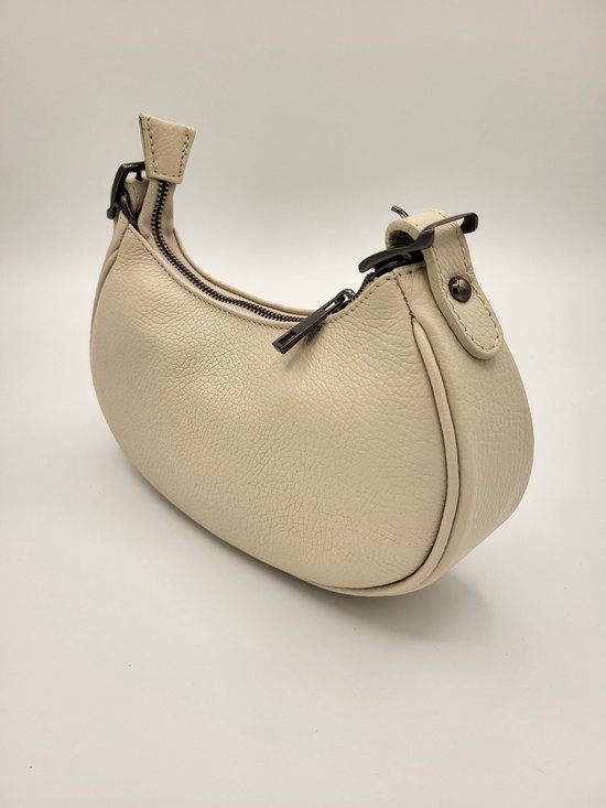 handtas - leer - leder - genuine leather borse in pelle - made in italy - wit -... bol.com