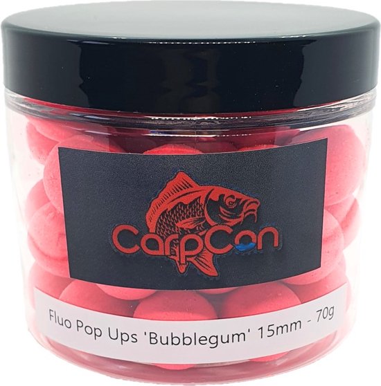 Pop Ups 'Bubblegum' - Fluo Roze - 15mm - 70g - Karper Aas/Boilies - Popups  | bol.com