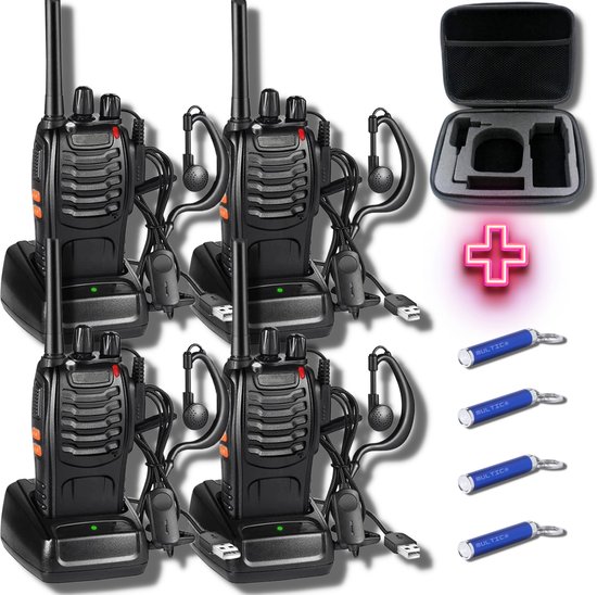 Kidywolf Kidytalk - Walkie-Talkies met LED-zaklamp & 6 km bereik