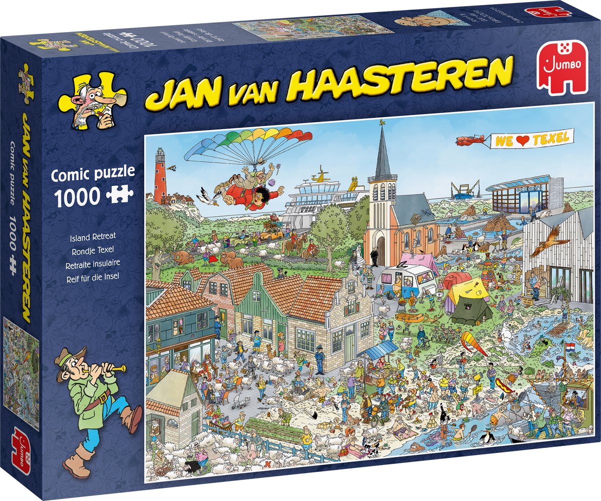 lancering waterbestendig Goed gevoel Jan Van Haasteren Rondje Texel puzzel - 1000 stukjes | bol.com
