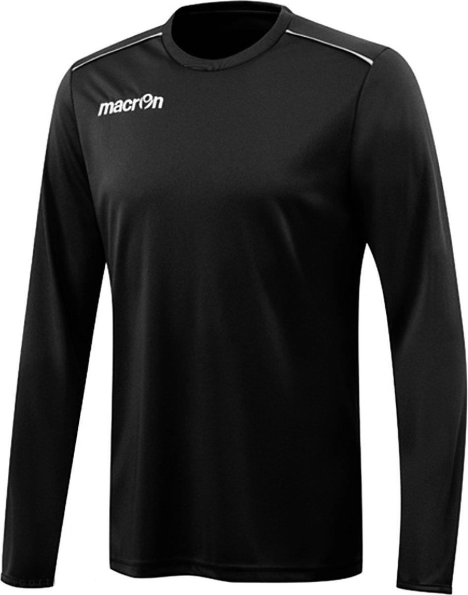 Macron Rigel Hero Voetbalshirt Lange Mouw Heren - Zwart | Maat: L