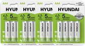 Batteries Hyundai - Piles AA rechargeables - 2000mAh - 16 pièces