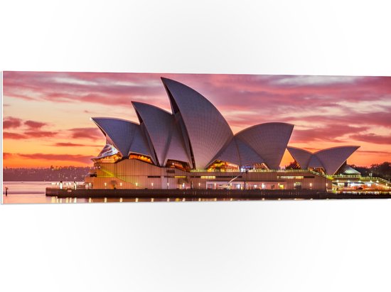 PVC Schuimplaat- Sydney Opera House - Australië - 120x40 cm Foto op PVC Schuimplaat