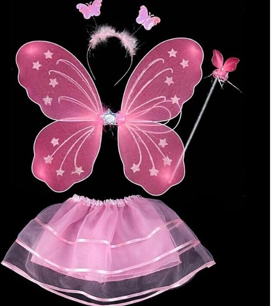 Tutu Jurk Licht Roze - Fee Kostuum - Prinsessen Jurk Tutu Licht Roze - Prinsessen Outfit - Prinsesjes Jurkje - Verjaardag Outfit Roze