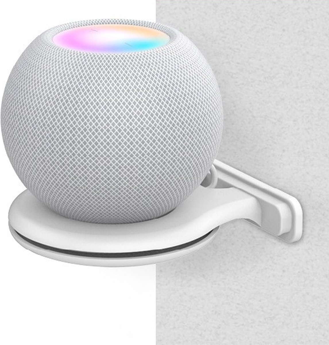 Case2go - Speaker houder geschikt voor Apple HomePod Mini - Wall Mount - Wit