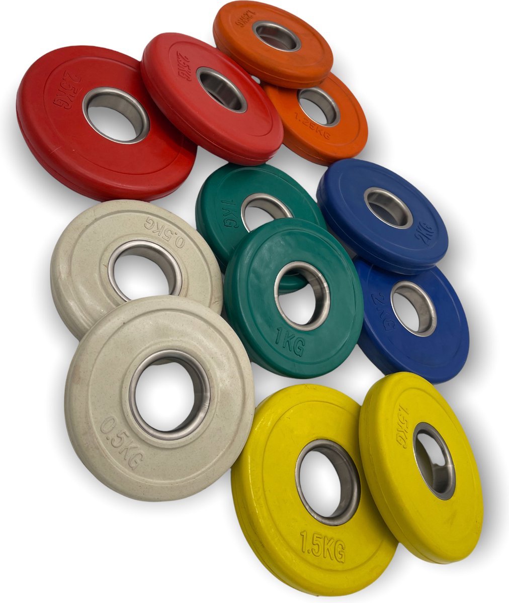 Duurzame Bumper Plates - Gewichten van 2,5KG tot 20KG