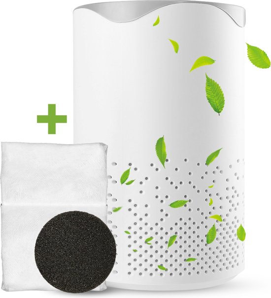 Luchtreiniger - Air Purifier - Mini Luchtreiniger met Ionisator / Actieve Koolstof - Vervangbaar HEPA Filter - UV lamp