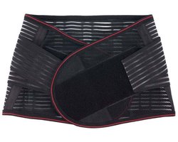 Rugbrace voor Onderrug - Pijnbestrijding - Rugband Zwart XL - Rugband voor Lage Rugpijn - Rugsteun