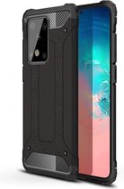 Schokbestendig Heavy Duty Hoesje Geschikt voor: Samsung Galaxy Note 20 Ultra Shock Proof Hybride - Back Cover - Dual Layer Armor Case - Extra Stevig - Zwart