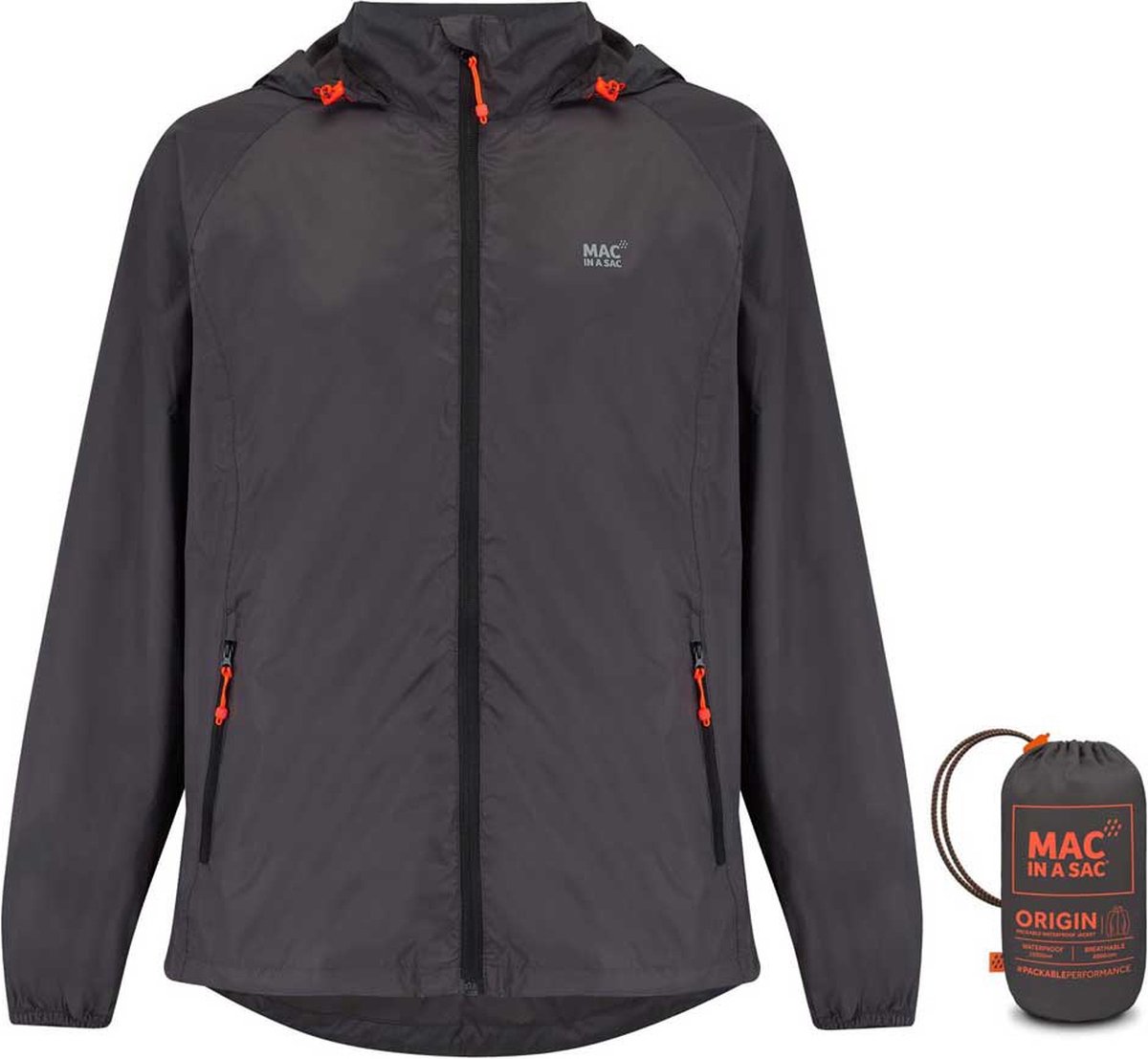 Mac in a Sac Origin 2 Regenjas Unisex Zwart Maat M bol