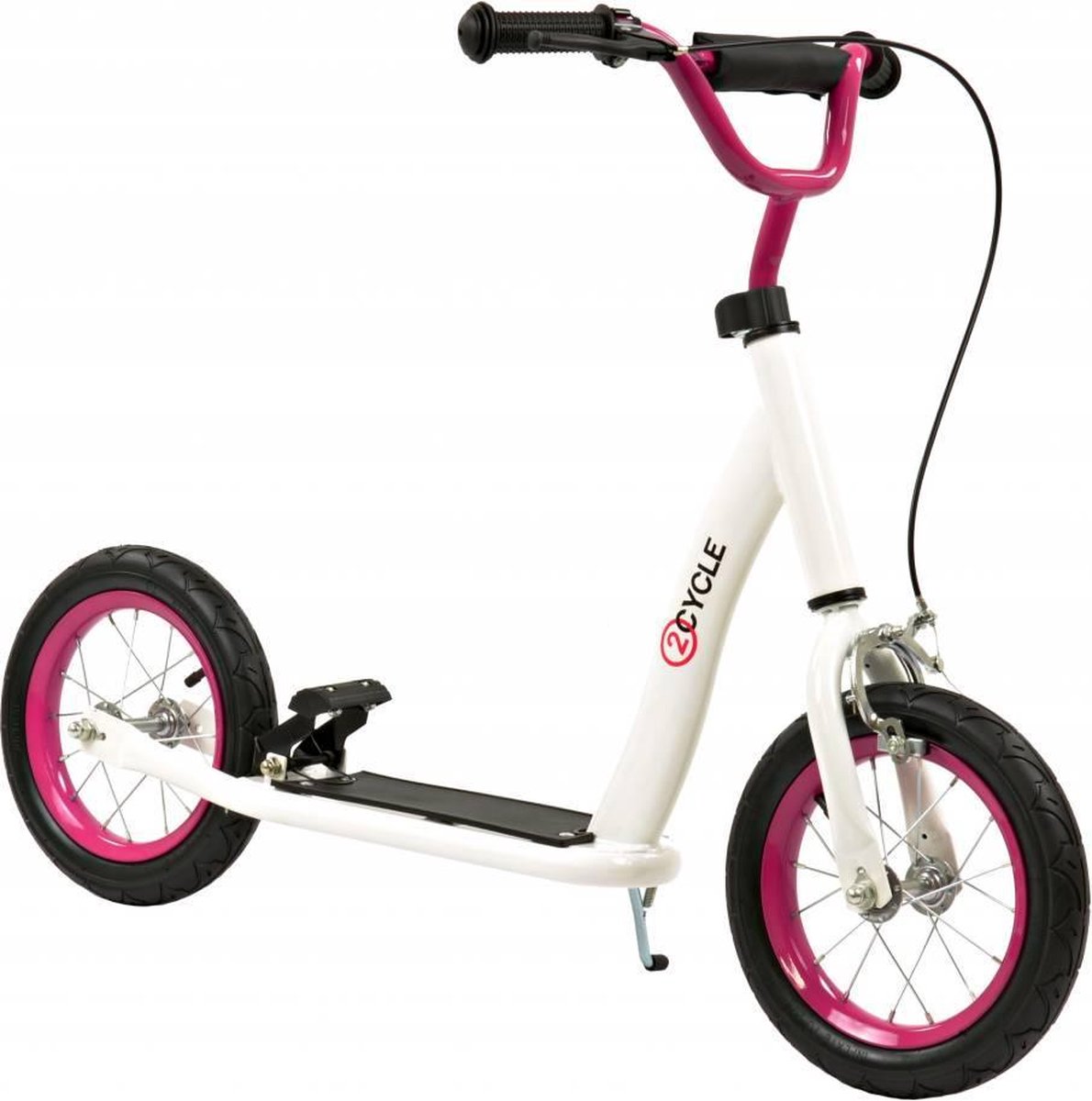 2Cycle Wit/Roze met Luchtbanden 12 inch (1557) - Step | bol.com