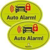 Auto Alarmsticker (Set van 2 stuks)