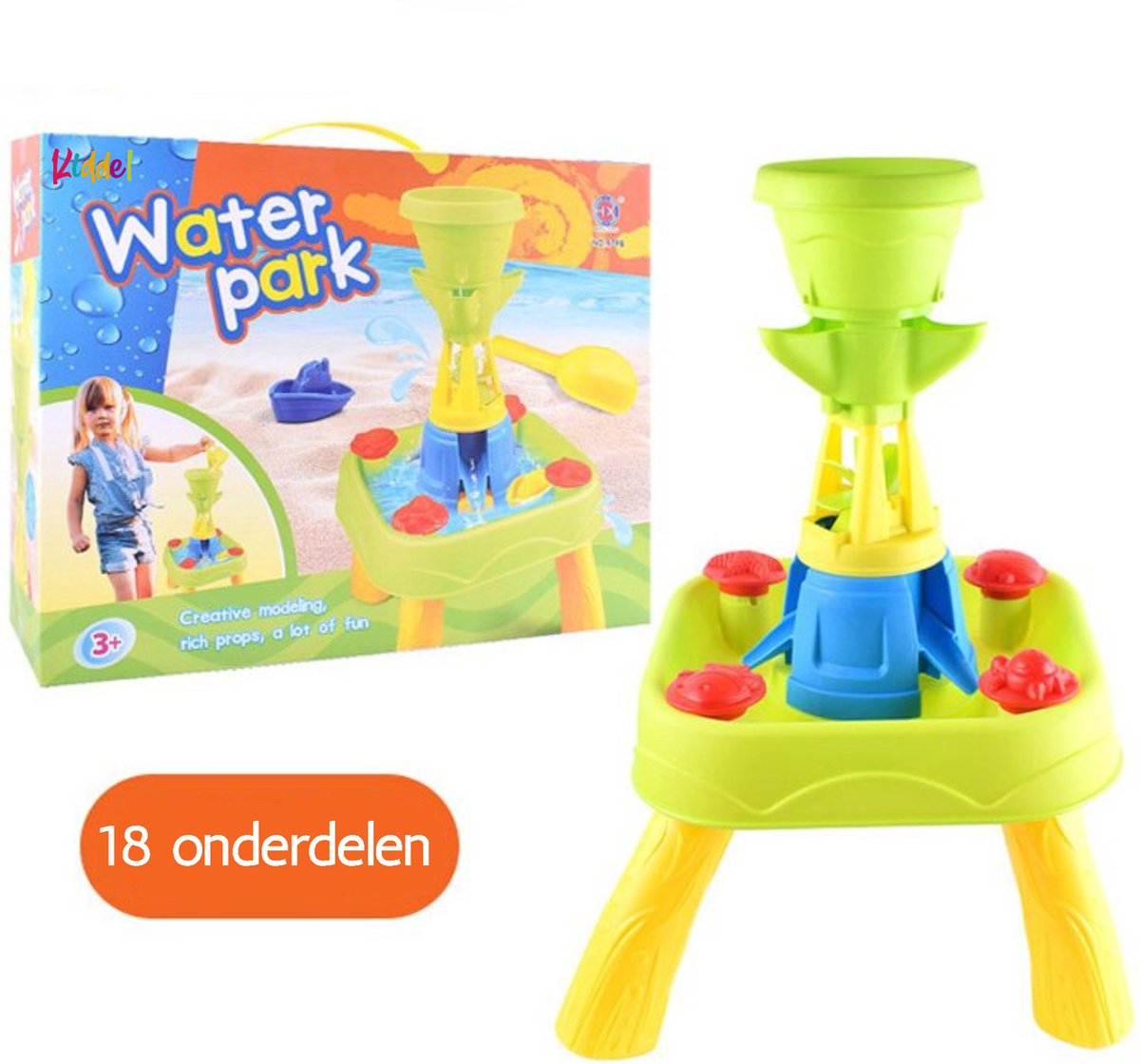 Dolu Roze Zand- en Watertafel met Accessoires