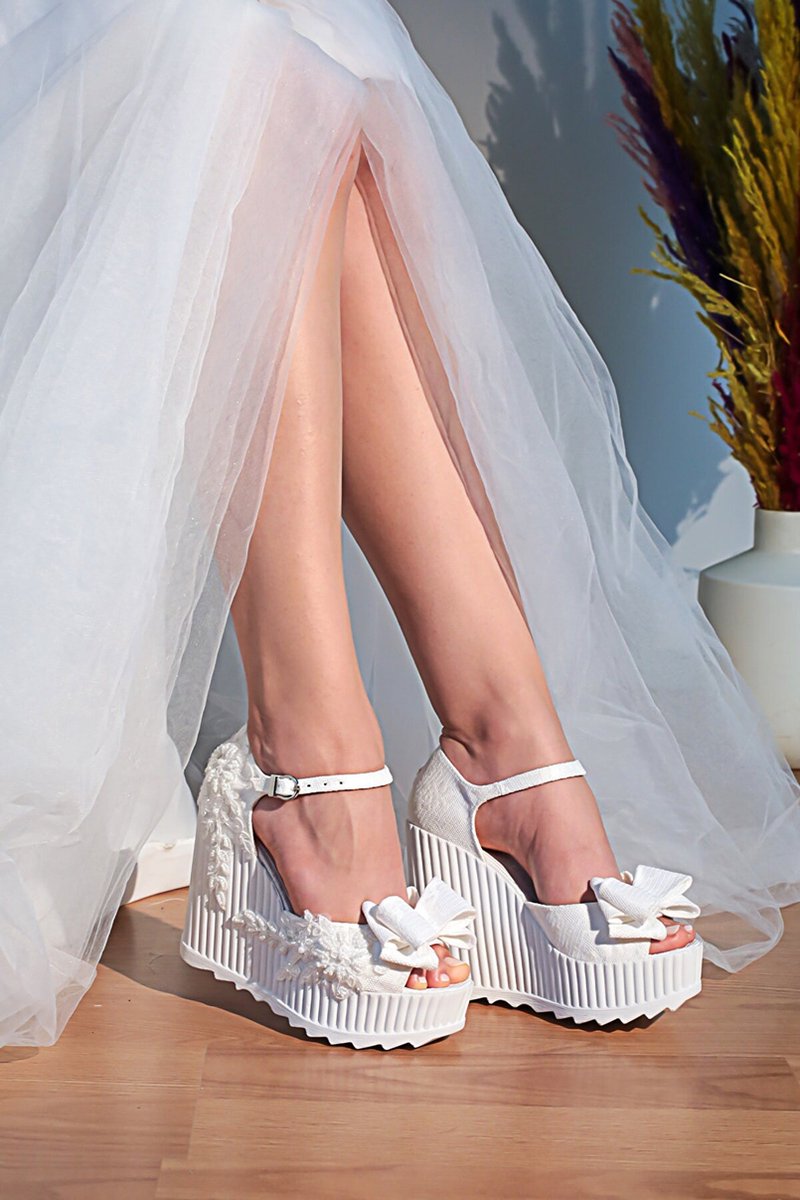 Bruidsschoenen Wit | Ballroom schoenen | Hak 11 cm | Maat 39