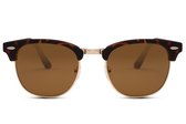 Studio Proud - Zonnebril - Festival zonnebril - Ronde zonnebril - Goedkope zonnebril - Bruine zonnebril - Cat. 3 lenzen - Tijdloos montuur - Elegante zomerstijl - 100% UV-bescherming - Luxe eyewear - Betaalbare zonnebril.