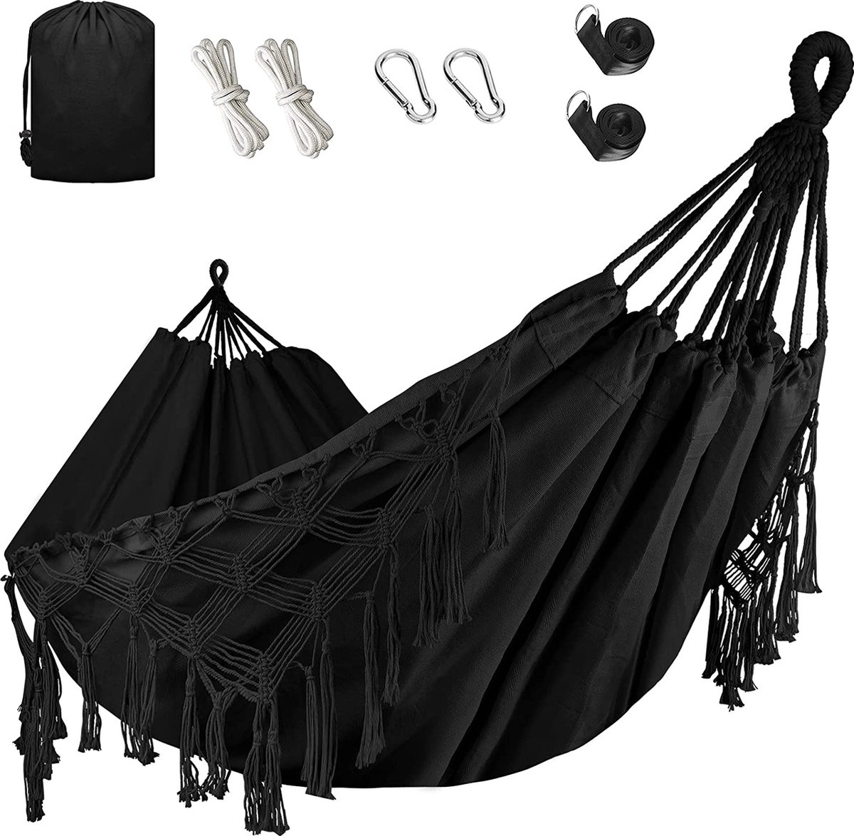 Hammock – hangmat – stevige hangmat – binnen en buiten – premium