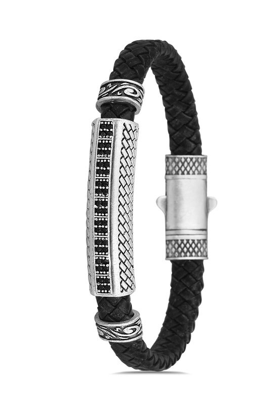Concept Cheetah - Design unique Vigilians - Bracelet homme exclusif - Bracelet homme - Cuir - Cuir - Métal - Revêtement de haute qualité - Astuce cadeau - 19,5 cm - Réglable - Astuce cadeau fête des pères