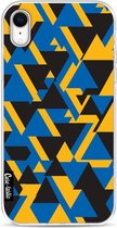 Casetastic Apple iPhone XR Hoesje - Softcover Hoesje met Design - Mixed Triangles Print