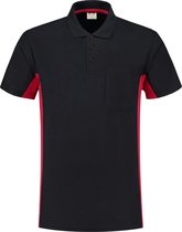 Tricorp Poloshirt Bi-Color - Workwear - 202002 - Navy-Rood - maat 7XL