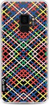 Casetastic Samsung Galaxy S9 Hoesje - Softcover Hoesje met Design - Weave Pattern Print