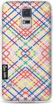 Casetastic Samsung Galaxy S5 / Galaxy S5 Plus / Galaxy S5 Neo Hoesje - Softcover Hoesje met Design - Weave Pattern Print