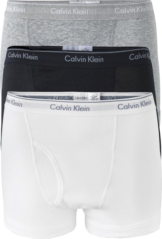 Calvin Klein Trunks (3pack), zwart, wit, grijs