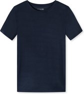 SCHIESSER Mix+Relax T-shirt - dames shirt korte mouwen modal blauw - Maat: 36