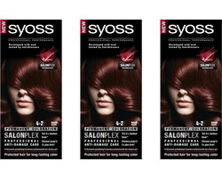 Syoss Colors Cream - 4-2 Mahonie - 3 Stuks